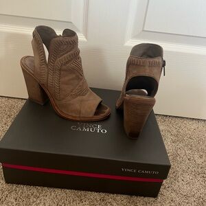 Vince Camuto Tan Heeled Boots for Women